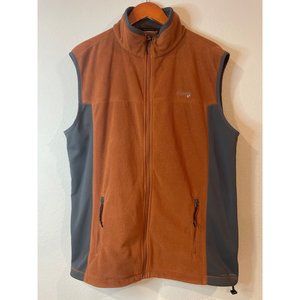 Columbia Orange GRT Omni Dry Fleece Zip Front Vest